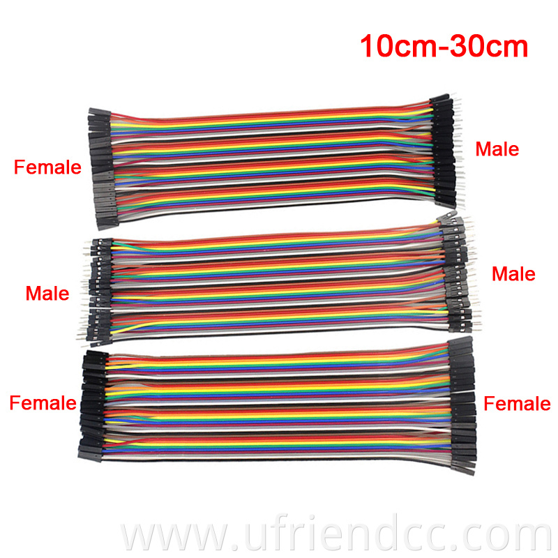 Custom 40PIN Female to Female Male Dupont Line Breadboard GPIO Cables Jumper Wire cable